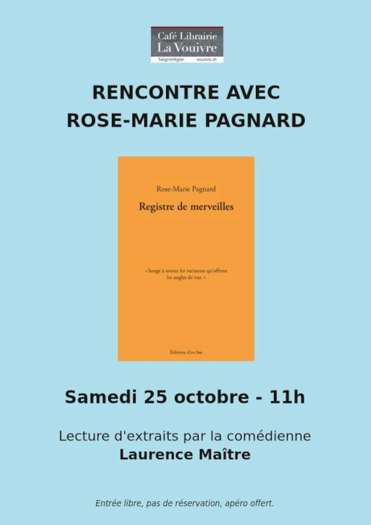 Rose-Marie Pagnard, Registre de merveilles 